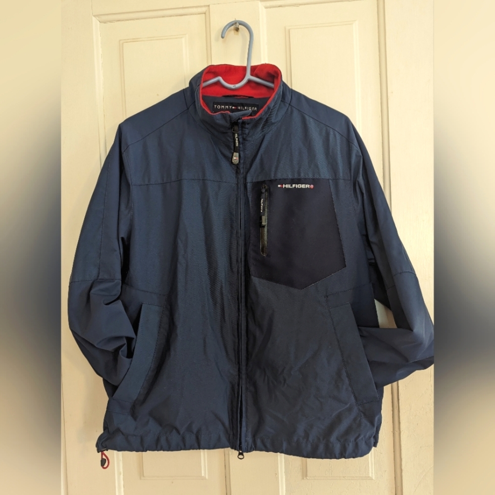 Men's Navy and Red lined Tommy Hilfiger Jacket